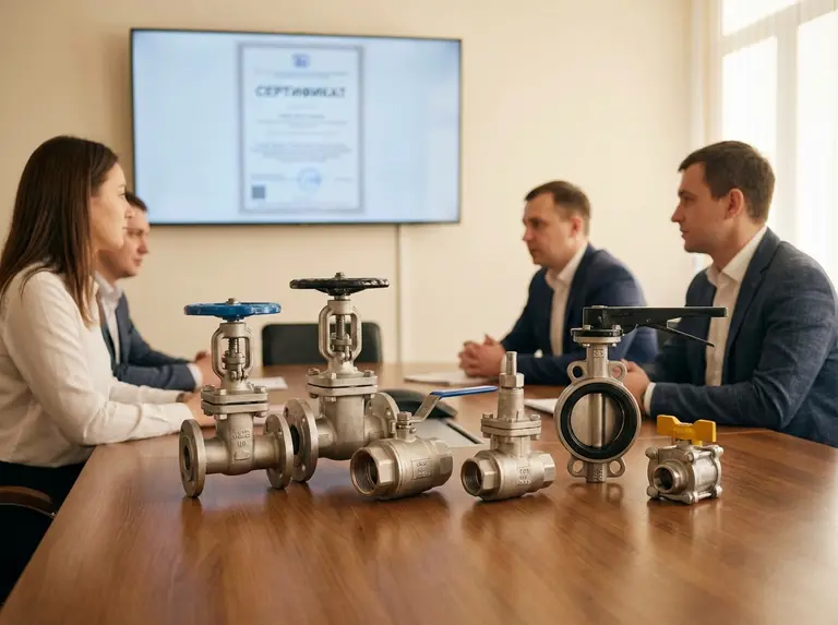 Сертификат на клапаны