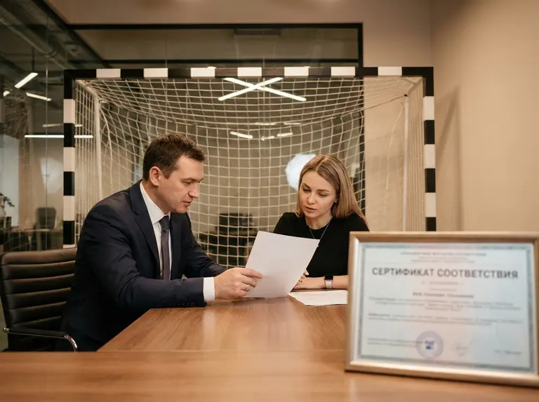 Сертификат на спортивные ворота